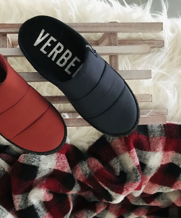 BONTRE 【VERBENAS/ベルベナス】ダウンスリッポン (ユニセックス） ブラック