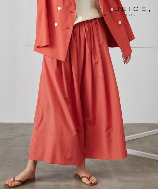 BEIGE， AURAY / ギャザースカート Punjab