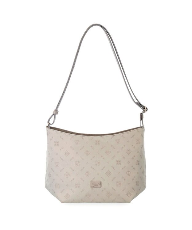 IBIZA ロゴナイロン　ショルダーバッグ ピンクベージュ