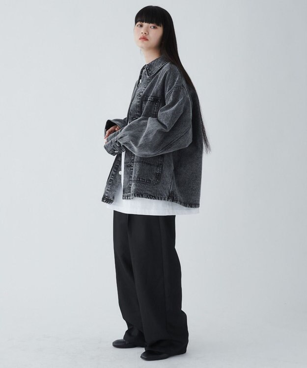 WEGO デニムカバーオール ブラック