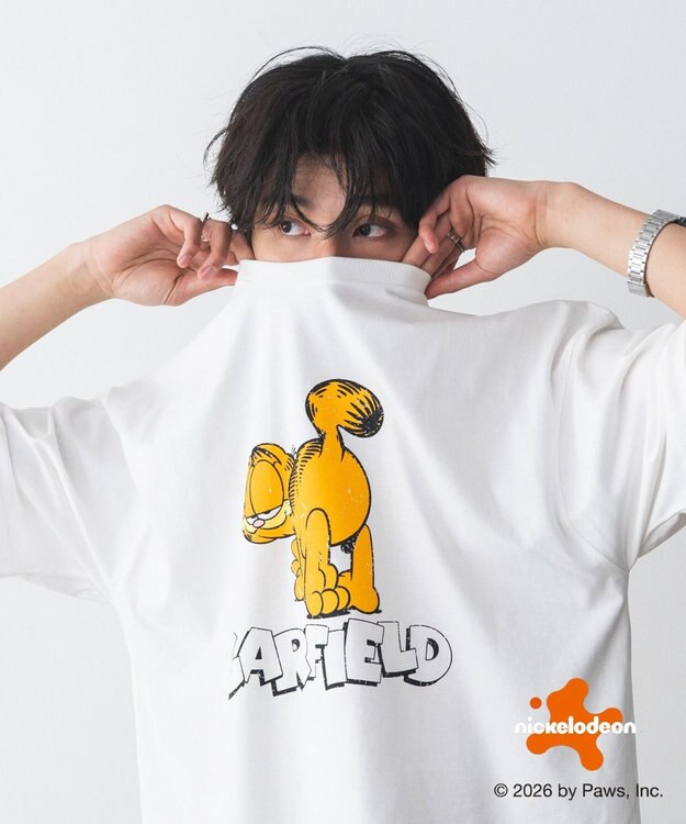 WEGO 【ユニセックス着用ITEM】GARFIELDグラフィックT（SS） ホワイト
