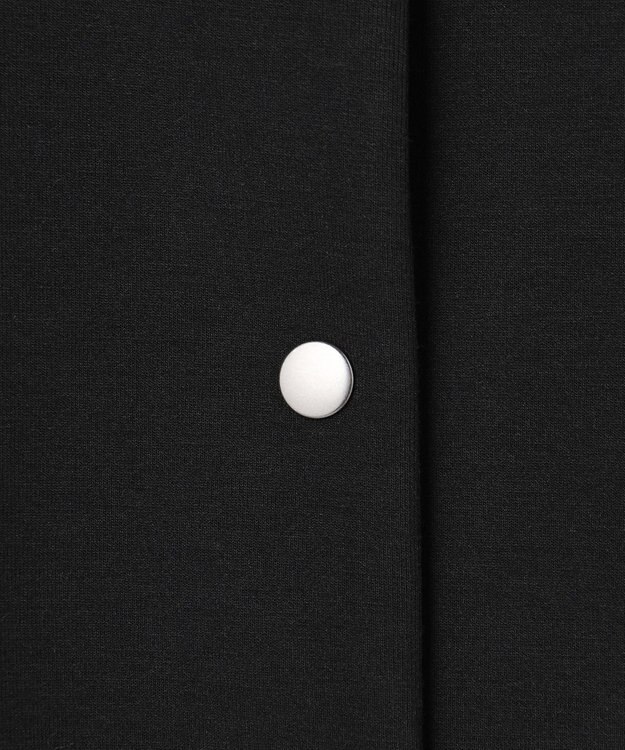 UNFILO BEAUTY FORM JERSEY スリーブレス ブルゾン ブラック