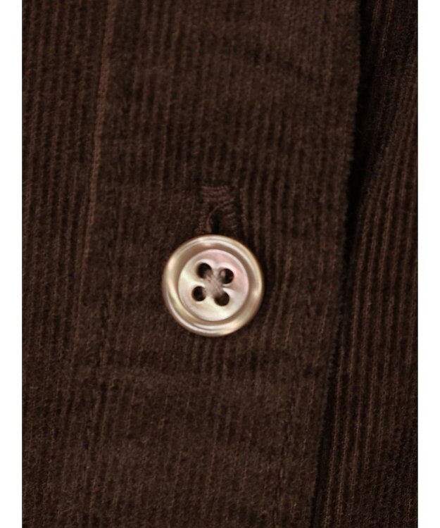 CRAFT STANDARD BOUTIQUE コーデュロイバンドカラーシャツ Brown