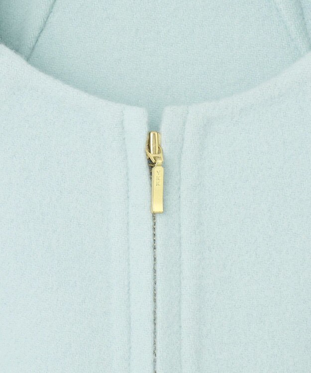 23区 L ウールリバー ショート ブルゾン ライトグリーン系