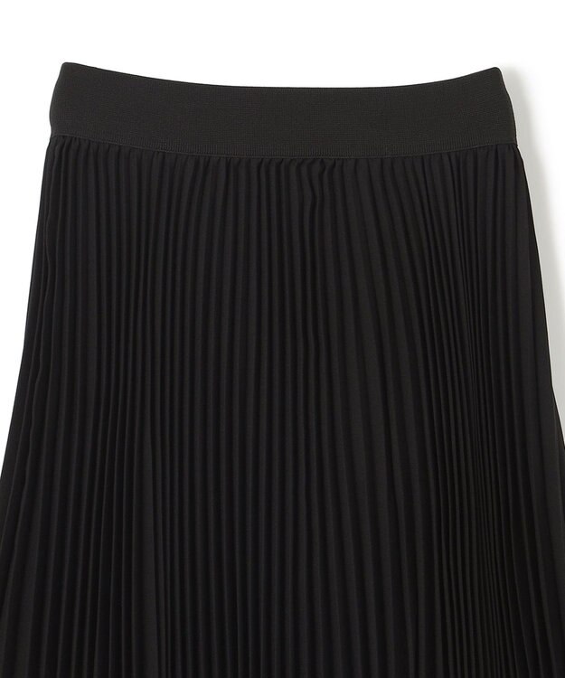 JOSEPH ノーブルサテン　プリーツスカート Black