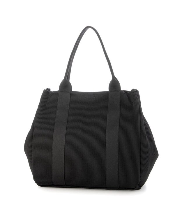 UNBILLION カシュカシュ cachecache / ジャガードニットスクエアビッグトート ブラック