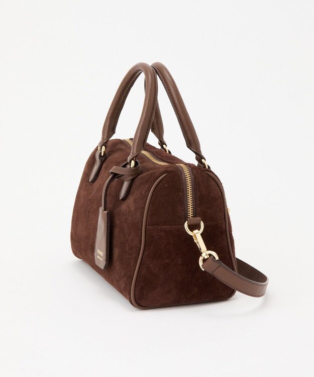 russet スエード2WAYミニボストンバッグ(CE-1570-WEB) D.Brown