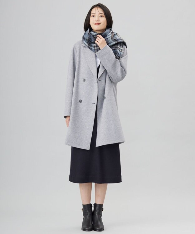 J.PRESS LADIES 【洗える】PINオックス ボタンダウン シャツ ホワイト系