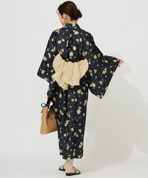 ANY SIS 【着付け簡単5点セット】2WAY セパレート浴衣セット ネイビー系