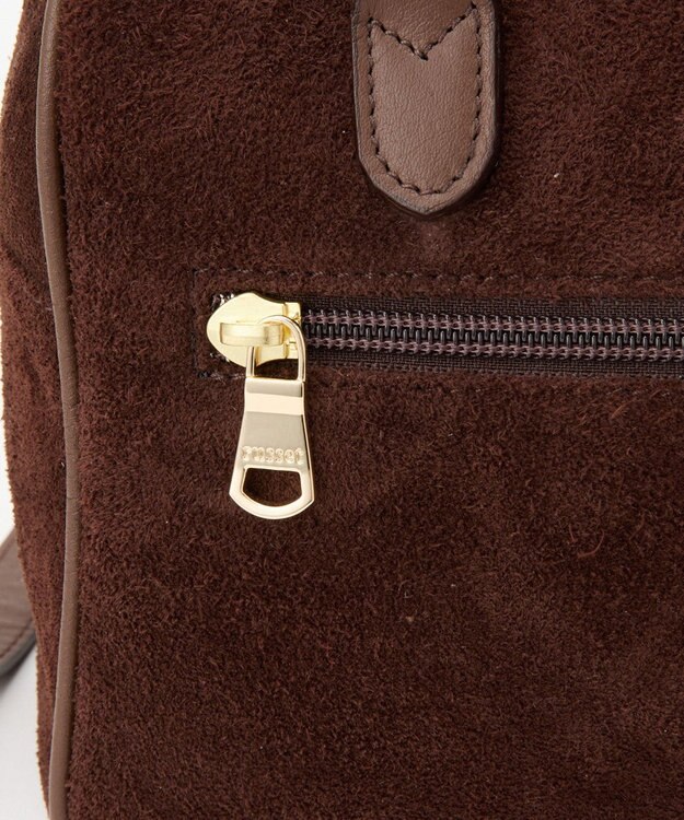 russet スエード2WAYミニボストンバッグ(CE-1570-WEB) D.Brown