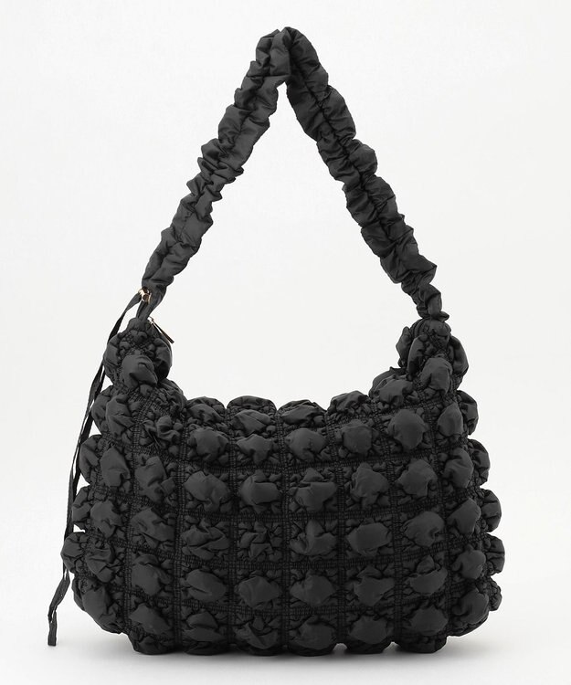 ANY SIS 【2WAY】キルティングドロストショルダー バッグ ブラック