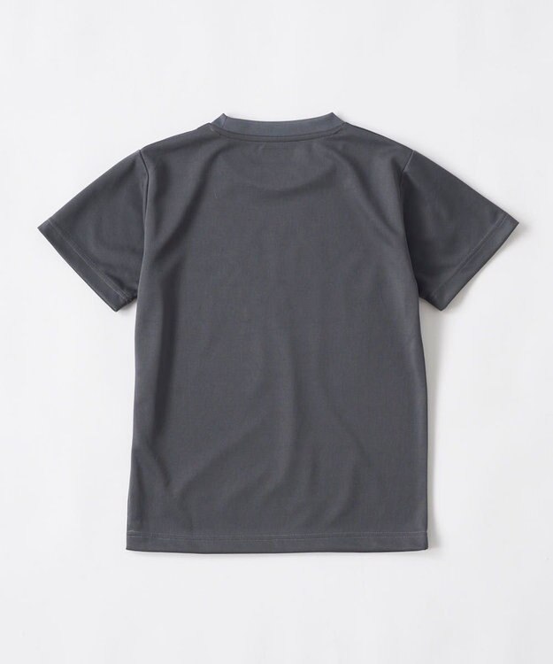 OP／FILA 【Kappa】セットアップ　ブランドロゴ入りトップス＋ショートパンツ チャコールグレー