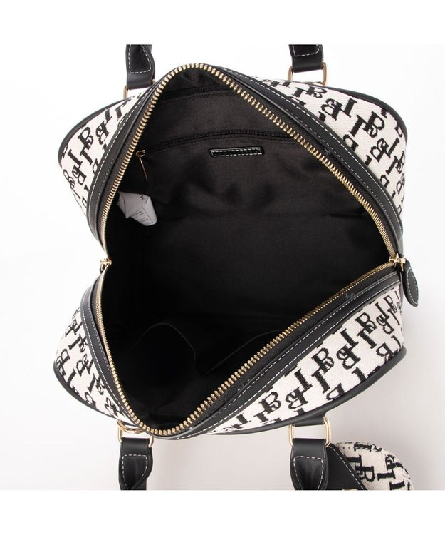 LA BAGAGERIE コットンクラシックミニボストン ブラック