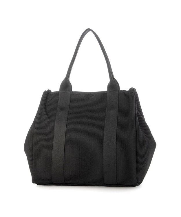 UNBILLION カシュカシュ cachecache / ジャガードニットスクエアビッグトート ブラック