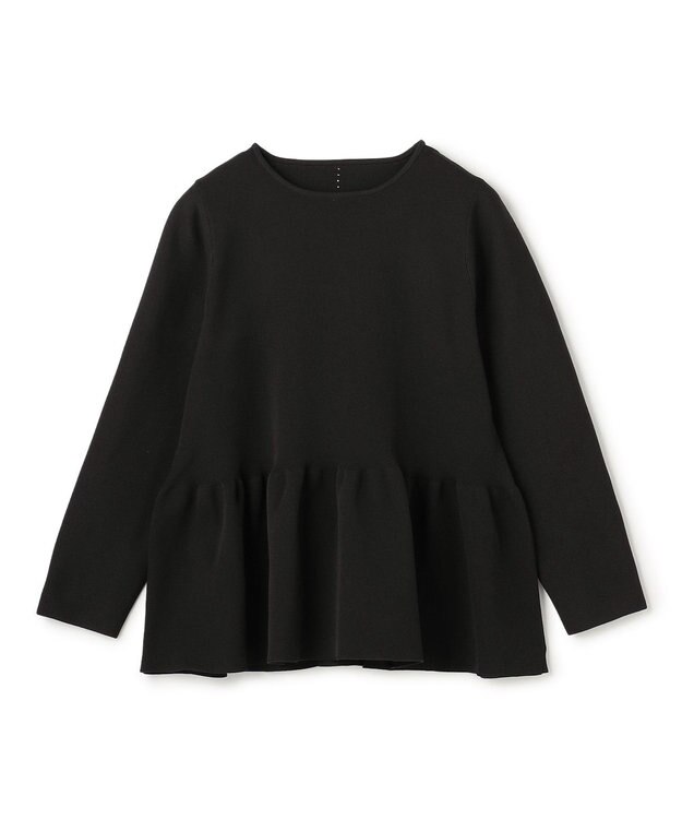 UNFILO BEAUTY FORM KNIT ペプラムセットアップ ブラック