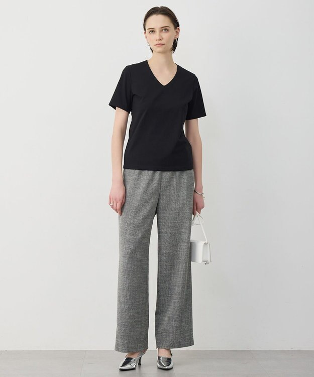 ICB L スーペリアジャージー Vネック半袖プルオーバー ブラック