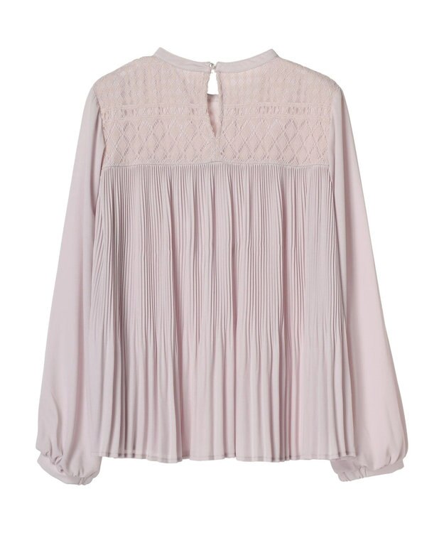 earth music&ecology レースプリーツブラウス Light Pink