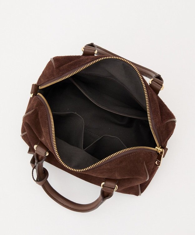 russet スエード2WAYミニボストンバッグ(CE-1570-WEB) D.Brown