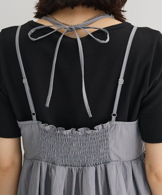 Green Parks ＳＥＴ２点キャミビスチェ＋ワイドパンツ Gray