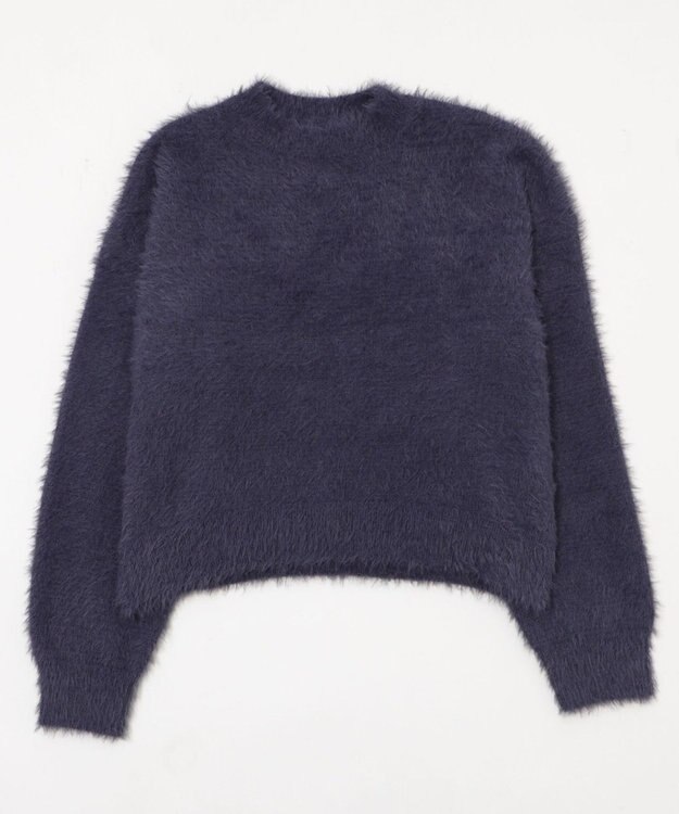 WEGO シャギーニットプルオーバー ネイビー