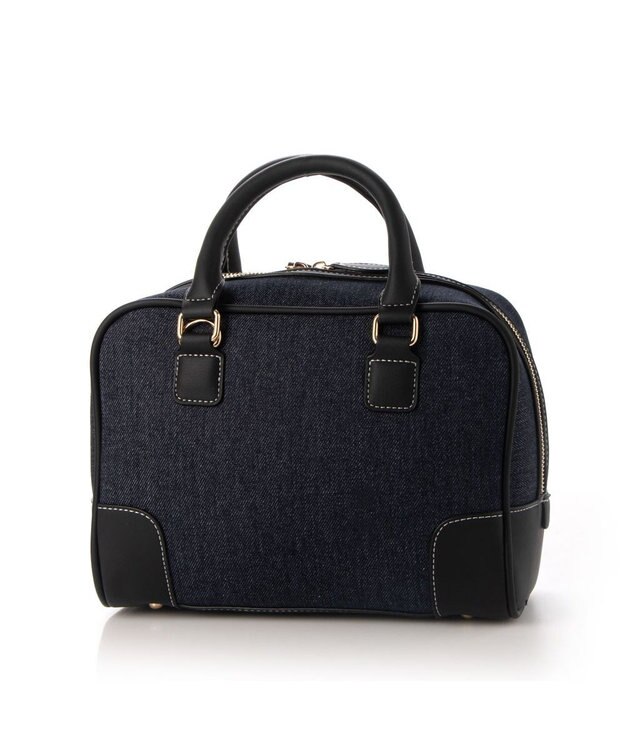 LA BAGAGERIE コットンクラシックミニボストン インディゴデニム