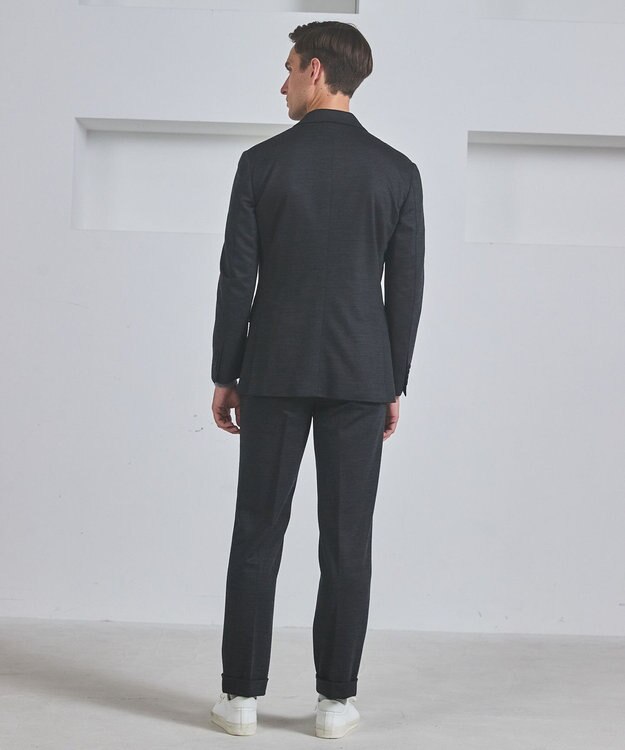 GOTAIRIKU セットアップ対応【洗える/ストレッチ/シワになりにくい】ウォッシャブルジャージー セットアップジャケット_無地（25年モデル） グレー系