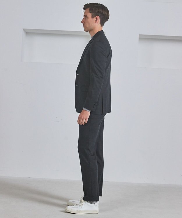 GOTAIRIKU セットアップ対応【洗える/ストレッチ/シワになりにくい】ウォッシャブルジャージー セットアップジャケット_無地（25年モデル） グレー系