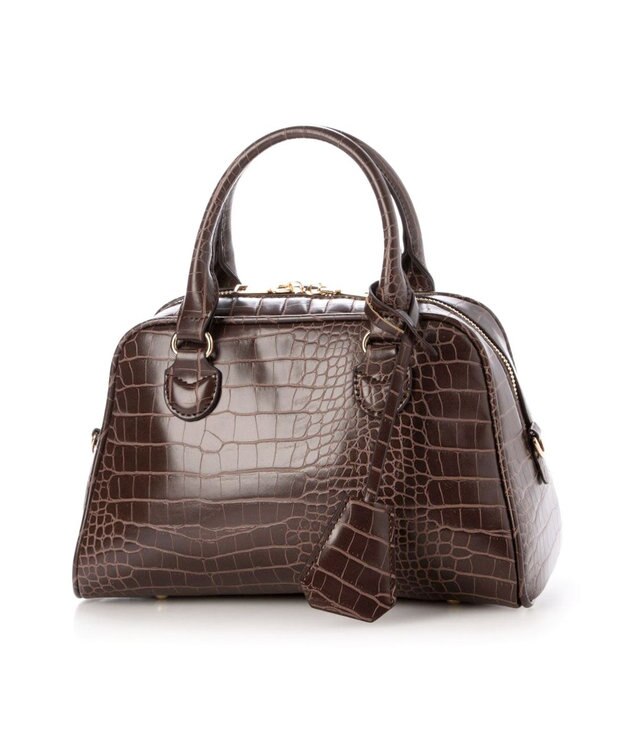 UNBILLION カシュカシュ cachecache / アソート合皮ボストンバッグ ブラウン