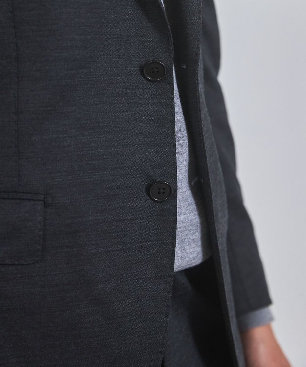 GOTAIRIKU セットアップ対応【洗える/ストレッチ/シワになりにくい】ウォッシャブルジャージー セットアップジャケット_無地（25年モデル） グレー系