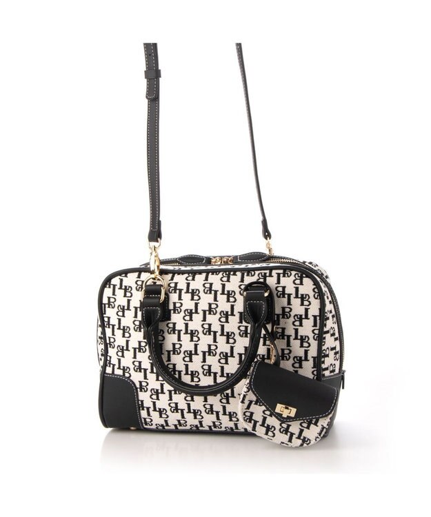 LA BAGAGERIE コットンクラシックミニボストン ブラック