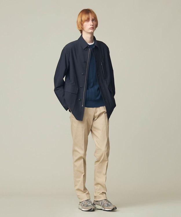 J.PRESS MEN 【MECHANICAL】ハイパワーストレッチ クラシックドライビングジャケット ネイビー系