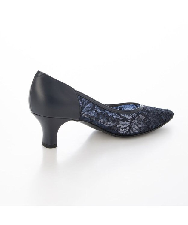 Riz raffinee <Riz raffinee>Ｖカットレースパンプス ネイビー