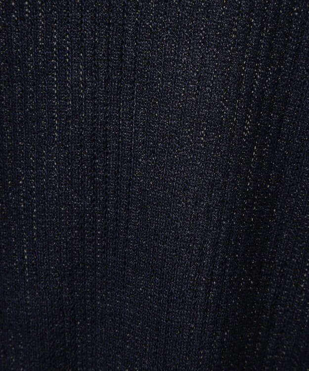 AMERICAN HOLIC メタルライクニットポロ Navy