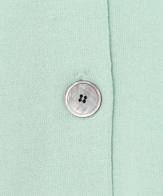 J.PRESS LADIES L 【洗える】Cotton Acetate ドルマンスリーブ カーディガン ミント系