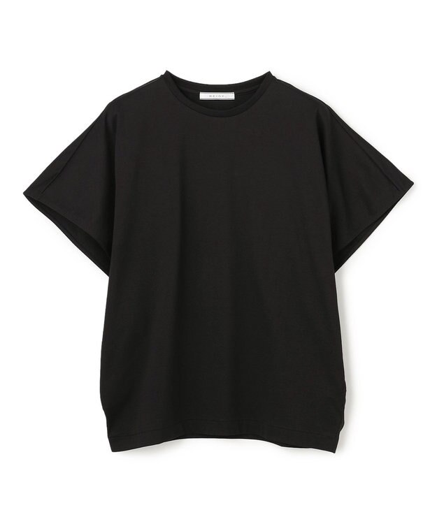 BEIGE， DIOP / スビンコットン ドレープTシャツ Black