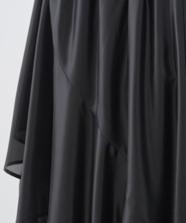 earth music&ecology シャイニーラッフルスカート Black