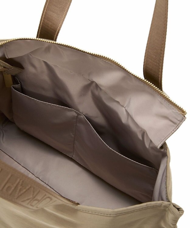 TOPKAPI 【Breath TOPKAPI】Freely フリーリー ナイロン ロゴテープ  トートバッグ A4対応 ベージュ