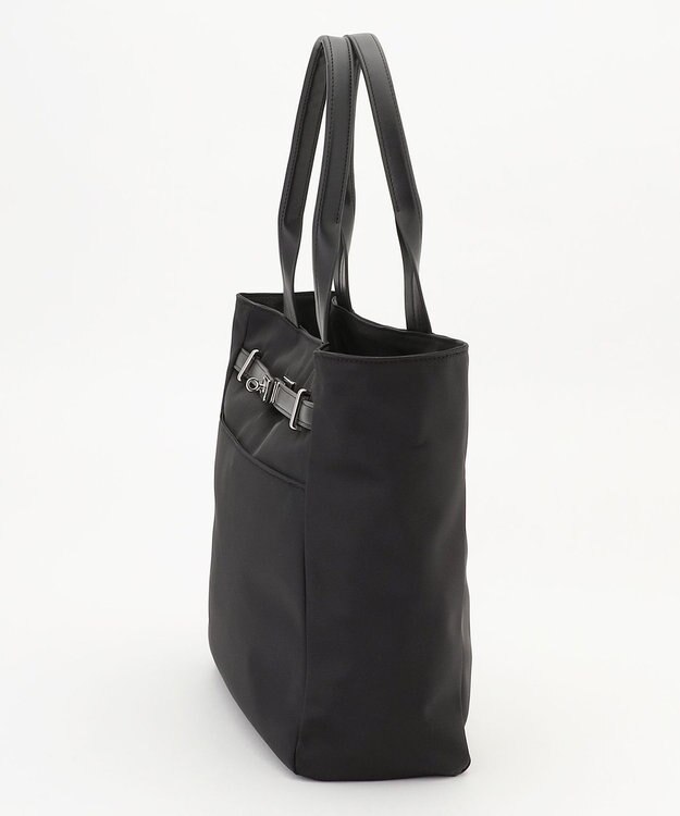 ICB 【A4サイズ収納可】ベルトバックルトート ブラック