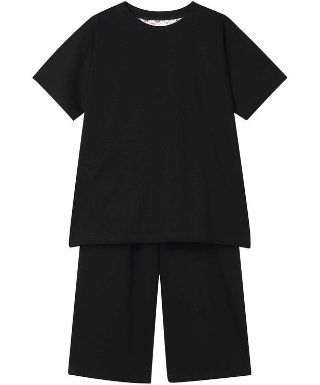 une nana cool 【綿100％】シルケット天竺半袖パジャマ MADE WITH LIBERTY FABRIC BL