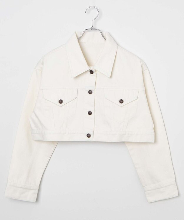 WEGO ショートデニムジャケット オフホワイト