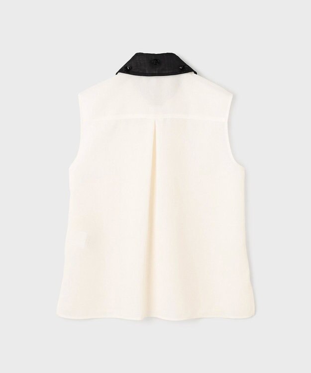 GRACE CONTINENTAL シアーメッシュノースリーブ キナリ