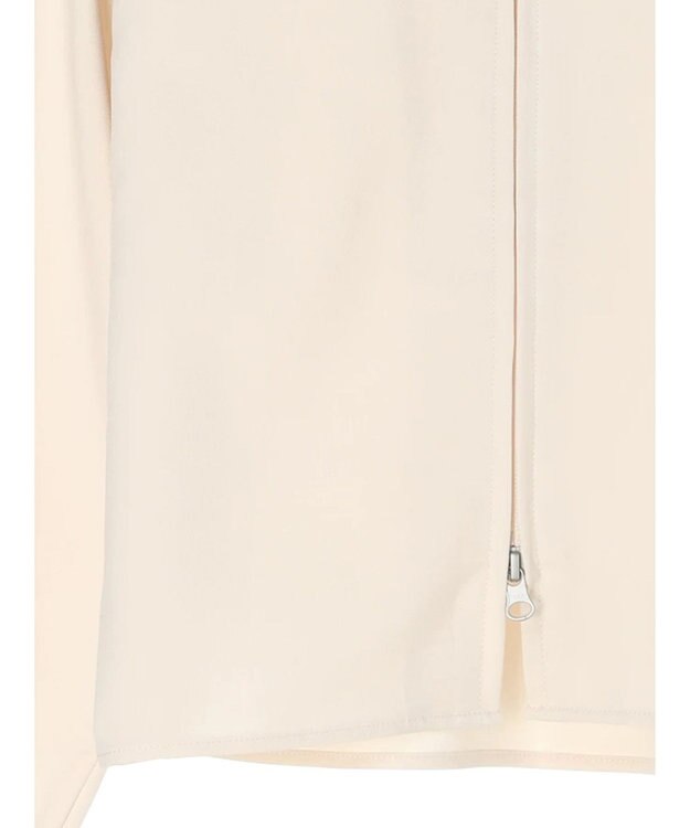 earth music&ecology ジップショートシャツ Light Gray