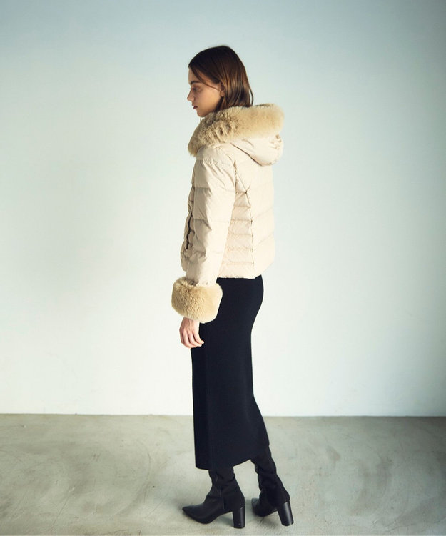 GRACE CONTINENTAL コンパクトダウンジャケット ベージュ