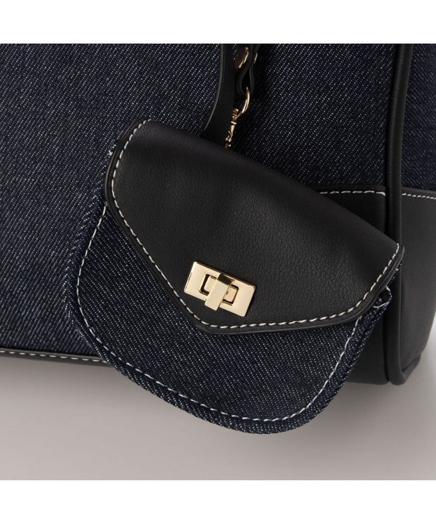 LA BAGAGERIE コットンクラシックミニボストン インディゴデニム