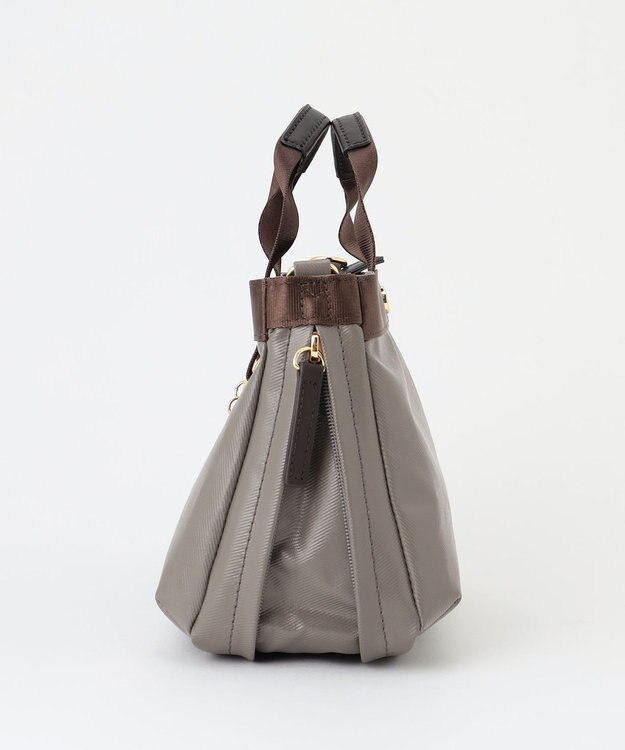 LA BAGAGERIE 【コットン×ポリウレタン】シャイニーミニマムトート グレー