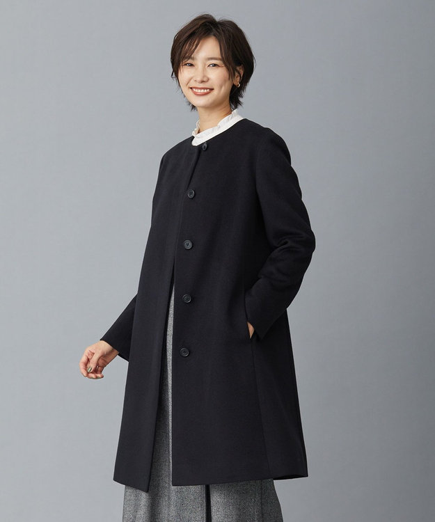 アンゴラビーバー ノーカラーコート / J.PRESS LADIES L | ファッション通販 【公式通販】オンワード・クローゼット