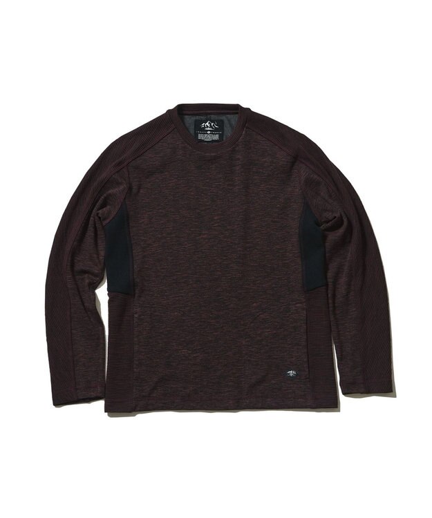 JOSEPH ABBOUD MOUNTAIN 【UNISEX】ランダムスラブリップ カットソー ワイン系