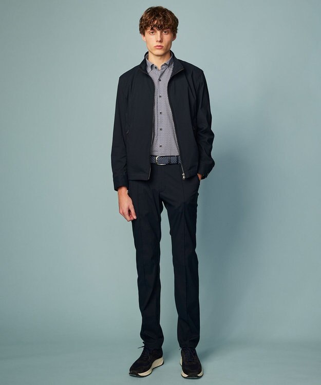 JOSEPH ABBOUD 【キングサイズ・オーガニックコットン使用】コットンプリント シャツ ネイビー系5