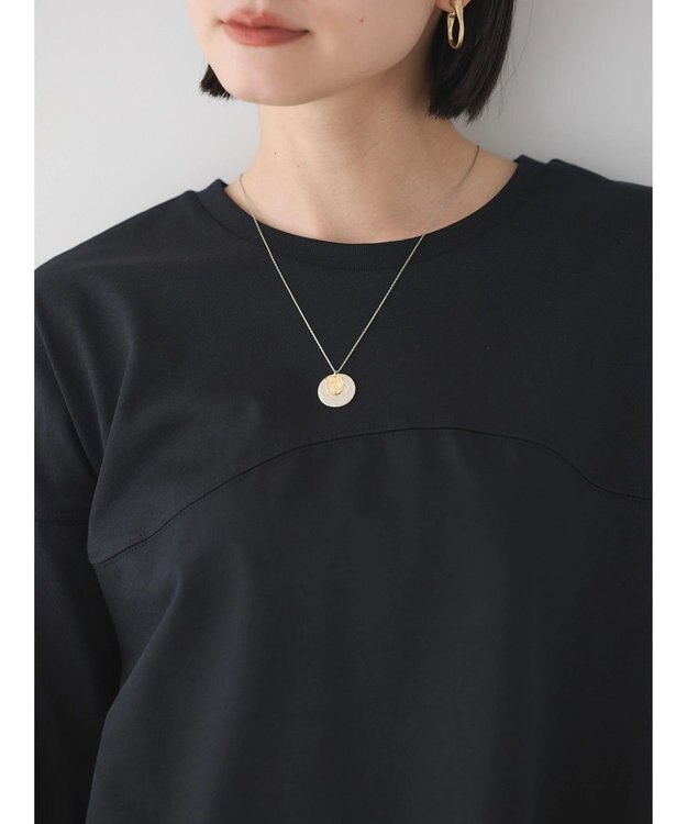 AMERICAN HOLIC ラウンド切り替えカットプルオーバー Black