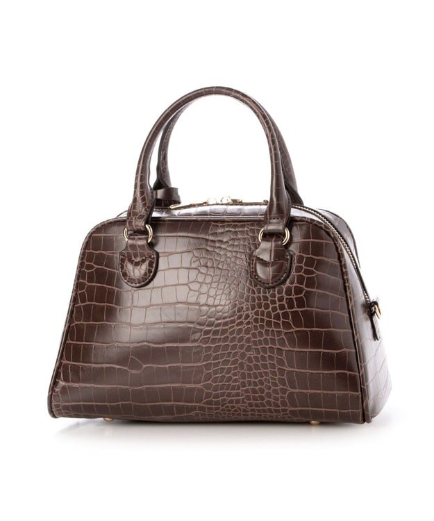 UNBILLION カシュカシュ cachecache / アソート合皮ボストンバッグ ブラウン